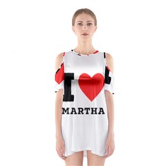 I Love Martha Shoulder Cutout One Piece Dress by ilovewhateva