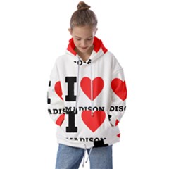 I Love Madison  Kids  Oversized Hoodie