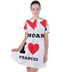 I Love Frances  Short Sleeve Shoulder Cut Out Dress  by ilovewhateva