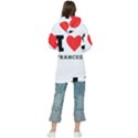 I love Frances  Women s Long Oversized Pullover Hoodie View2