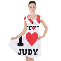 I Love Judy Cap Sleeve Midi Dress by ilovewhateva