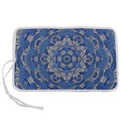 Mandala Rosette Kaleidoscope Abstract Background Pen Storage Case (l) by Jancukart