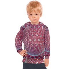 Sphere Spherical Metallic Colorful Circular Orb Kids  Hooded Pullover