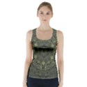 Mandala Rosette Kaleidoscope Floral Background Racer Back Sports Top View1