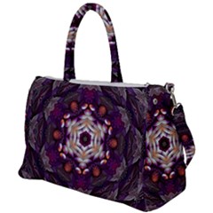 Rosette Kaleidoscope Mosaic Abstract Background Art Duffel Travel Bag by Jancukart