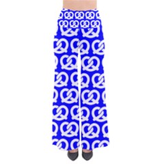 Blue Pretzel Illustrations Pattern So Vintage Palazzo Pants by GardenOfOphir