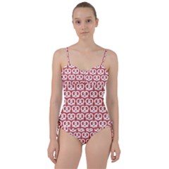 Trendy Pretzel Illustrations Pattern Sweetheart Tankini Set by GardenOfOphir