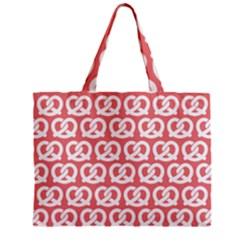 Chic Pretzel Illustrations Pattern Zipper Mini Tote Bag by GardenOfOphir