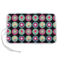 Chic Floral Pattern Pen Storage Case (l) by GardenOfOphir