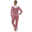 Red And White Owl Pattern Women s Tracksuit View2