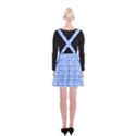 Blue And White Owl Pattern Suspender Skater Skirt View2