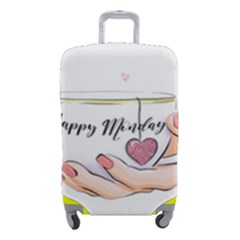 Happy Monday Luggage Cover (small) by SychEva