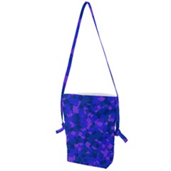 Cold Colorful Geometric Abstract Pattern Folding Shoulder Bag by dflcprintsclothing