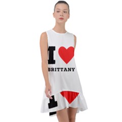 I Love Brittany Frill Swing Dress