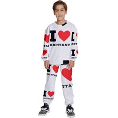 I Love Brittany Kids  Sweatshirt Set by ilovewhateva