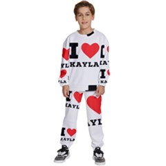 I Love Kayla Kids  Sweatshirt Set by ilovewhateva