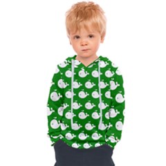 Cute Whale Illustration Pattern Kids  Overhead Hoodie by GardenOfOphir