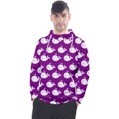 Cute Whale Illustration Pattern Men s Pullover Hoodie by GardenOfOphir