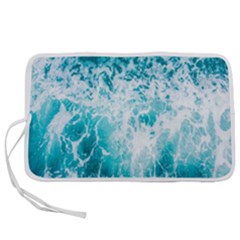 Tropical Blue Ocean Wave Pen Storage Case (l) by Jack14