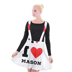 I Love Mason Suspender Skater Skirt by ilovewhateva