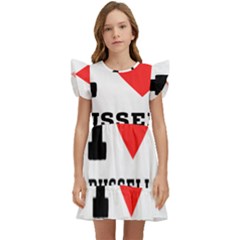 I Love Russell Kids  Winged Sleeve Dress by ilovewhateva