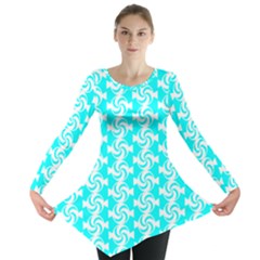 Candy Illustration Pattern Long Sleeve Tunic 