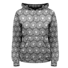 Gerbera Daisy Vector Tile Pattern Women s Pullover Hoodie