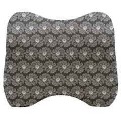 Gerbera Daisy Vector Tile Pattern Velour Head Support Cushion by GardenOfOphir