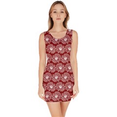 Gerbera Daisy Vector Tile Pattern Bodycon Dress by GardenOfOphir