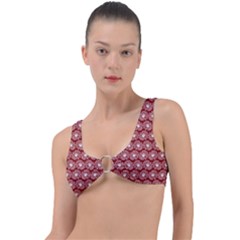 Gerbera Daisy Vector Tile Pattern Ring Detail Bikini Top