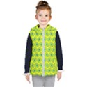 Gerbera Daisy Vector Tile Pattern Kids  Hooded Puffer Vest View1