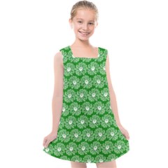 Gerbera Daisy Vector Tile Pattern Kids  Cross Back Dress