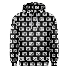 Modern Chic Vector Camera Illustration Pattern Men s Overhead Hoodie by GardenOfOphir