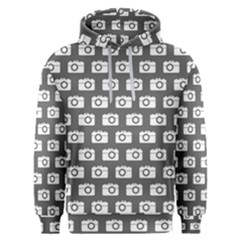 Modern Chic Vector Camera Illustration Pattern Men s Overhead Hoodie by GardenOfOphir