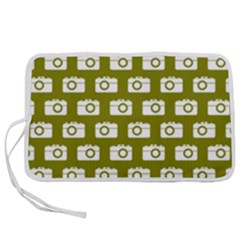 Modern Chic Vector Camera Illustration Pattern Pen Storage Case (s) by GardenOfOphir