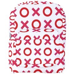 Pattern Xoxo Red White Love Full Print Backpack