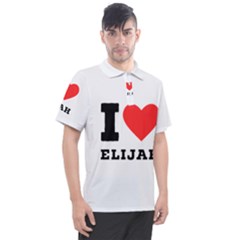 I Love Elijah Men s Polo Tee by ilovewhateva