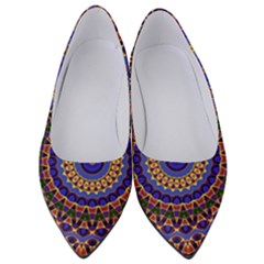 Mandala Kaleidoscope Background Women s Low Heels by Jancukart