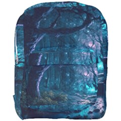 Path Forest Wood Light Night Full Print Backpack