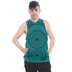 Illusion Geometric Background Men s Sleeveless Hoodie by Jancukart