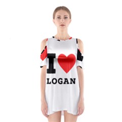 I Love Logan Shoulder Cutout One Piece Dress by ilovewhateva