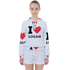 I Love Logan Women s Tie Up Sweat by ilovewhateva