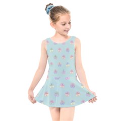 Butterfly-15 Kids  Skater Dress Swimsuit by nateshop