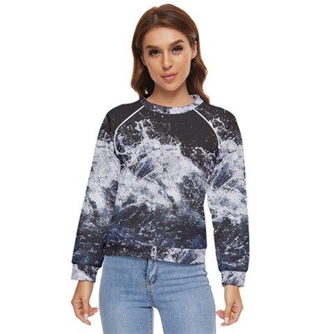 Tempestuous Beauty Art Print Women s Long Sleeve Raglan Tee by dflcprintsclothing