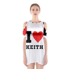 I Love Keith Shoulder Cutout One Piece Dress by ilovewhateva