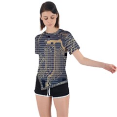 Circuit Asymmetrical Short Sleeve Sports Tee by nateshop