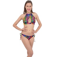 Dancing Cross Front Halter Bikini Set by nateshop