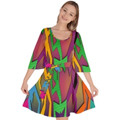 Dancing Velour Kimono Dress by nateshop