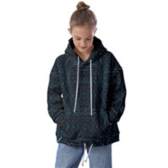 Geometric-art-003 Kids  Oversized Hoodie