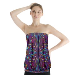 Kaleidoscope Strapless Top by nateshop